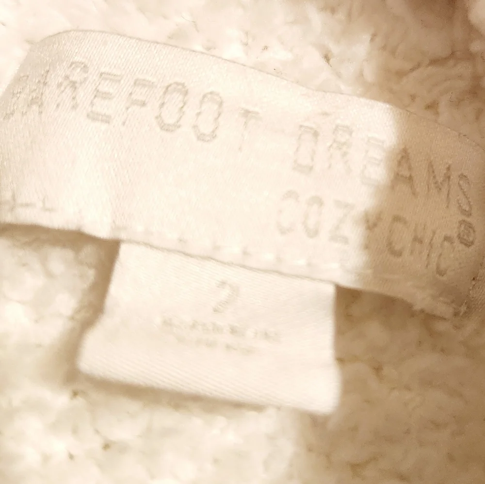Barefoot Dreams | Women's White CozyChic® Ribbed Hooded Robe (Size 2/Medium)